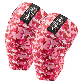 제로투히어로 카모 무릎보호대 EXCLUSIVE 좌우세트, 1세트, 핑크카모