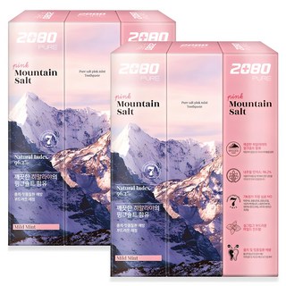 2080 喜馬拉雅玫瑰鹽牙膏 溫和薄荷, 150g, 6條