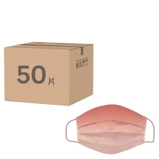 DR.PAUL 成人醫用平面口罩 未滅菌 17.5 x 9.5cm, 卡布奇諾, 50片, 1盒