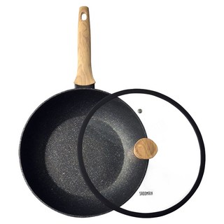 SADOMAIN 仙德曼 火山岩不沾平底鍋 附蓋, 1個, 30cm