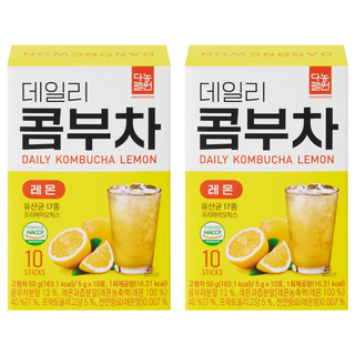 Danongwon 乳酸菌康普茶 檸檬, 5g, 10包, 2盒