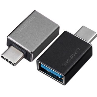LIMSTAIL USB 3.1 Type-C 轉換 OTG 轉接頭 2件組, 1套, 黑色, 灰色