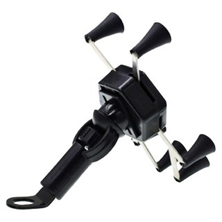 六爪可充電機車手機架, 黑色, ZF747