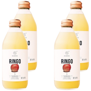 KIMINO 青森蘋果氣泡果汁飲, 250ml, 4個