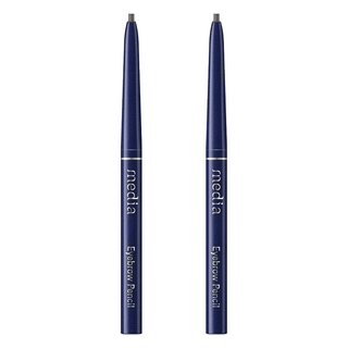 media 媚點 台灣公司貨 自轉式眉筆, 黑色, 2支