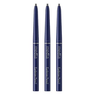 media 媚點 台灣公司貨 自轉式眉筆, 黑色, 3支