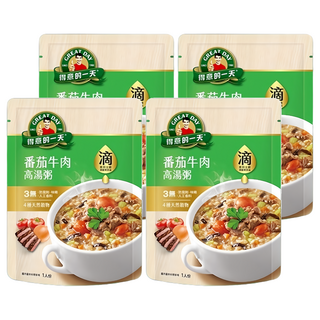 得意的一天 滴雞精高湯粥, 番茄牛肉口味, 320g, 4包
