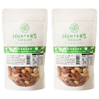 HUNTER'S DREAM 獵人谷之夢 低溫烘烤無調味綜合堅果, 2個, 100g