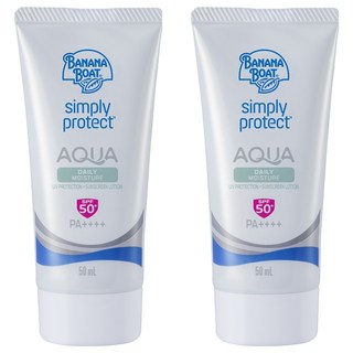 BANANA BOAT 香蕉船 淨護AQUA保濕防曬凝乳 SPF50+ PA++++, 50ml, 2條
