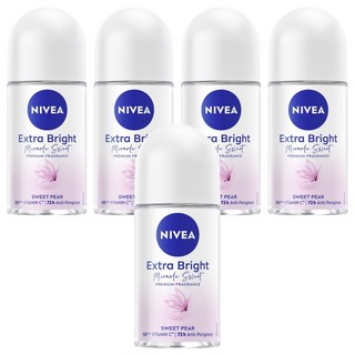 NIVEA 妮維雅 止汗爽身乳液 香氛淨白系列 果漾謬思, 50ml, 5瓶