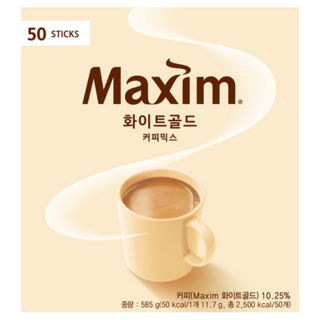 맥심 화이트골드 커피믹스, 11.7g, 50개입, 1개