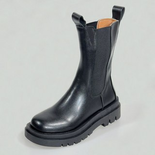 shoes& 女性基本款中筒切爾西靴 sn650