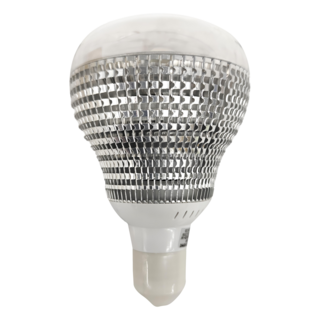 JIUNPEY 君沛光電 15W LED植物燈泡 鋁合金+PC罩 E27 110V-220V, 加強型 + 紫外線光譜 白色 + 銀色, 1個