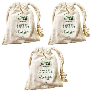 Smell 樟腦香氛磚 - 泰國製造 空氣清新劑, 檸檬草, 15g, 3個