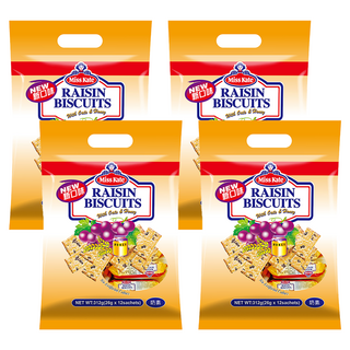 康元 Miss Kate 蜂蜜燕麥葡萄餅 312g (26g x 12小包) 新口味, 4袋