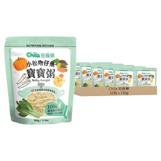 Chila 兒食樂 寶寶常溫粥 台灣在地食材製成 無調味 無防腐劑 添加紅藜麥及多種蔬果 適合6個月以上寶寶, 150g, 10包