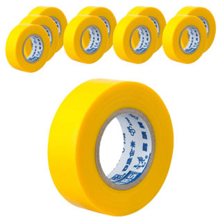 DEER BRAND 鹿頭牌 PCV電氣絕緣膠帶 IA81 10m x 19mm 黃色, 10捲