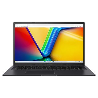 ASUS 華碩 Vivobook 17 筆電 17.3吋 Intel Core i9-13900H Intel Iris Xe 完整原廠保固 正品保證通路, 搖滾黑, 512GB, 8GB, WIN11, K3704VA-0052K13900H