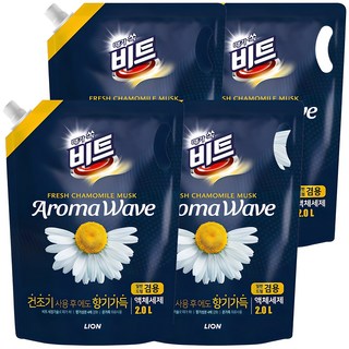 비트 아로마 웨이브 카모마일 액상세제 리필, 4개, 2L