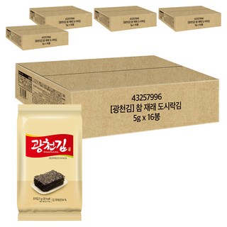 참 도시락김, 5g, 80개