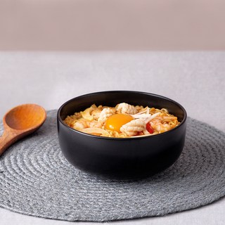 BOWLBOWL Retro-Line 麵碗, 午夜黑, 1個