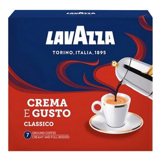 LAVAZZA Crema e Gusto 經典咖啡粉, 250g, 2個裝, 1組
