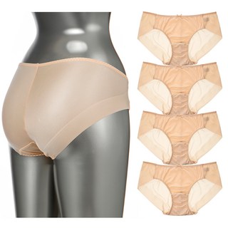 BASE ALPHA ESSENTIALS 女款無痕內褲5件, 米色+米色+米色+米色+米色