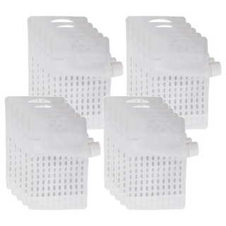 FaSoLa 雜糧密封收納保鮮袋帶鎖蓋 FA-PS-477 白色, 25 x 16cm, 5個, 4組