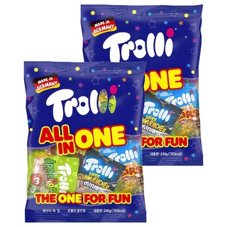 Trolli All In One綜合口味軟糖, 2袋, 240g
