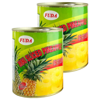 FUDA 富達 迷你鳳梨片, 830g, 2罐