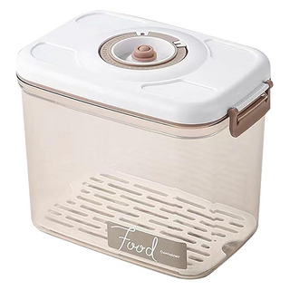 拍平方 B款大容量抽真空保鮮盒, 食品級AS+矽膠材質, 適用-20~90°C, 2.7L, 1個