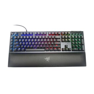 Razer 鍵盤 V4 Pro 綠軸 機械式 RGB幻彩遊戲鍵盤, 黑寡婦蜘幻彩版, 1台