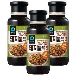 청정원 기사식당 돼지불백양념, 500g, 3개