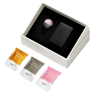 L'Original London 能量晶石車用香氛禮盒 桃心粉晶, 1套, 野柑橘與小蒼蘭 + 皮革與檀香木 + 摩洛哥佛手柑與橙花