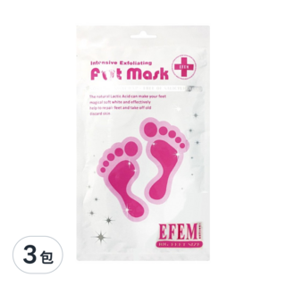 玩美日記 EFEM 神奇去角質足膜, Intensive Exfoliating, 20ml, 2入, 3組