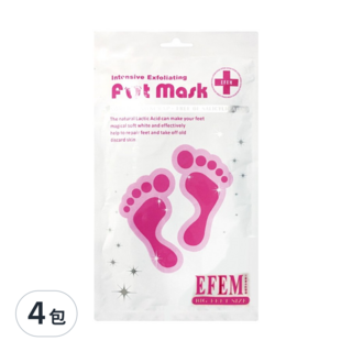 玩美日記 EFEM 神奇去角質足膜, Intensive Exfoliating, 20ml, 2入, 4組