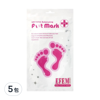 玩美日記 EFEM 神奇去角質足膜, Intensive Exfoliating, 20ml, 2入, 5組
