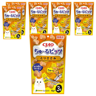 INABA CIAO 啾嚕 夾心肉泥捲, 雞肉, 36g, 6袋