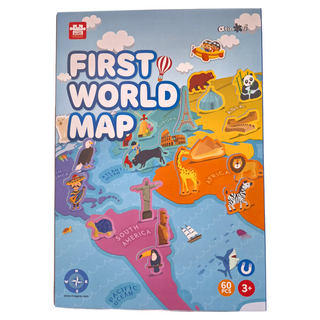 ariati 磁性故事遊戲板 世界地圖 3歲以上, AT-MRMP-093, 1組, 60pcs