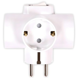 써보니 두남 스위치 T자형 멀티탭 16A 3구 T-2110, 88mm, 화이트, 1개