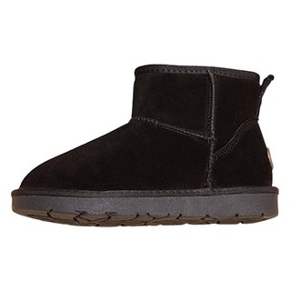 女款麂皮刷絨保暖短雪靴