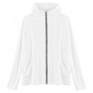 愛北鼻 成人冰絲防曬外套 UPF50+ 高倍防曬 透氣散熱, 3XL, 白色