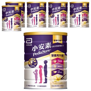 Abbott 亞培 PediaSure 小安素 PEPTIGRO均衡完整營養配方奶粉, 850g, 6罐