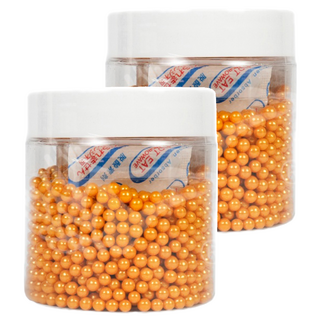 茂順食品 金色糖珠 4mm，可食用裝飾糖果, 85g, 2罐