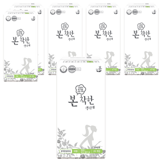 유기농본 착한 생리대 날개형, 대형, 28개입, 6개