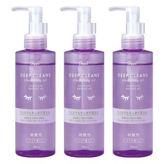 KUMANO 熊野油脂 DEVE 深層卸妝油 180ml, 3瓶
