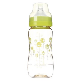US baby 優生 真母感PPSU奶瓶寬口, 330ml, 顏色隨機, 1個