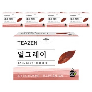 TEAZEN 茶禪 伯爵紅茶茶包, 1.6g, 20包, 5盒