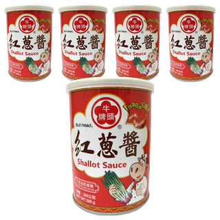 牛頭牌 紅蔥醬, 選用進口芥花油, 無動物油脂, 不添加防腐劑、人工色素, 360g, 5罐