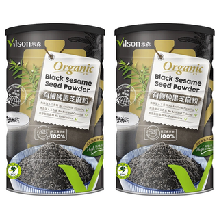 Vilson 米森有機純黑芝麻粉, 350g, 2罐